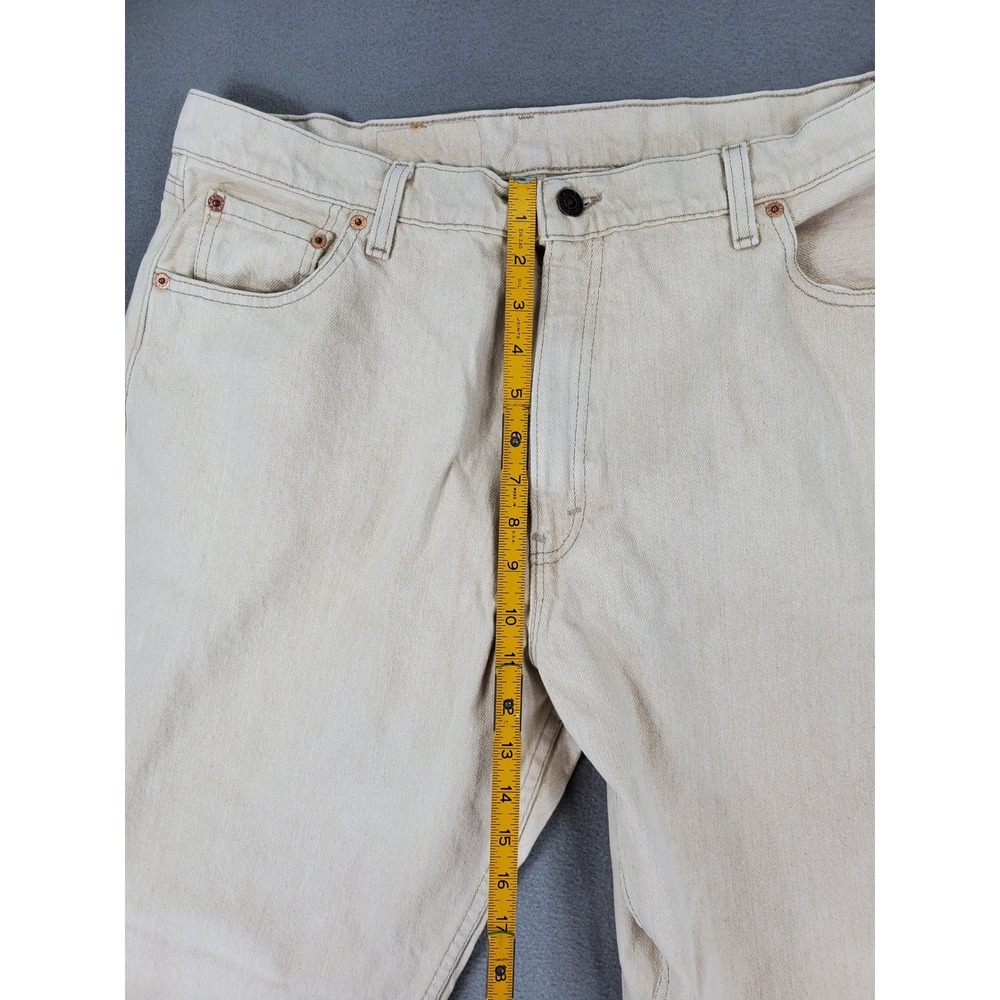Levis 561 Relaxed Fit Jeans Women 18 M Beige Vintage 90s Made in USA Tapered Leg - Picture 9 of 10